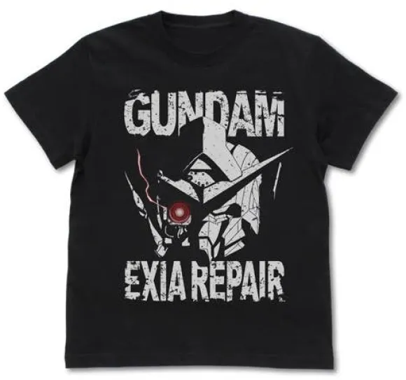 Mobile Suit Gundam 00: Gundam Exia Repair Head T-Shirt / Black-Xl