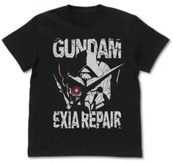 Mobile Suit Gundam 00: Gundam Exia Repair Head T-shirt: Black - M