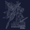 Mobile Suit Gundam Hathaway's Flash: Penelope T-Shirt / Navy-L