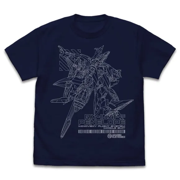 Mobile Suit Gundam Hathaway's Flash: Penelope T-Shirt / Navy-L