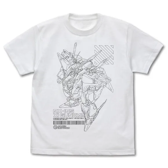 Mobile Suit Gundam Hathaway's Flash: Quess Gundam T-Shirt / White-L