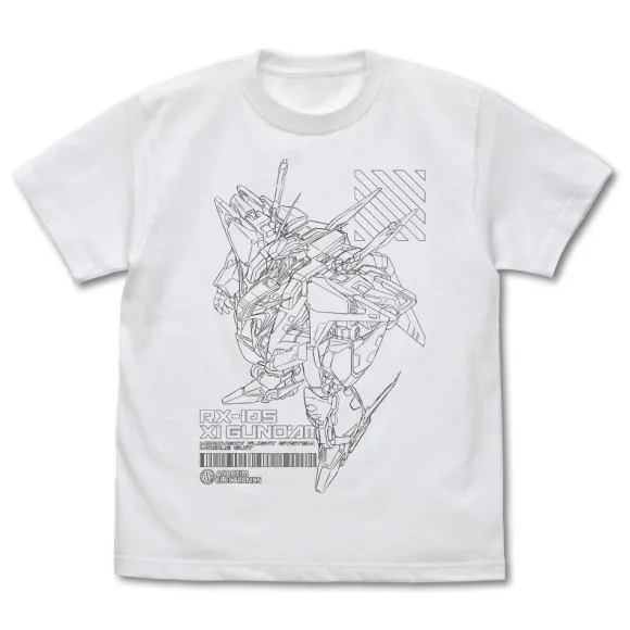 Mobile Suit Gundam: Hathaway's Flash: Xi Gundam T-shirt White L