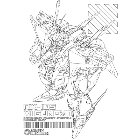 Mobile Suit Gundam: Hathaway's Flash: Xi Gundam T-shirt White XL