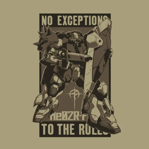 Mobile Suit Gundam: Hathaway's Flash: Messer F01 type T-shirt SAND KHAKI L