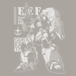 Mobile Suit Gundam: Hathaway's Flash: Gustav Karl 00 T-shirt LIGHT GRAY M