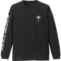 Mobile Suit Gundam: Hathaway's Flash: Mafty Sleeve Rib Long Sleeve T-shirt Black M