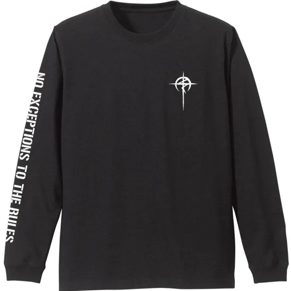 Mobile Suit Gundam: Hathaway's Flash: Mafty Sleeve Rib Long Sleeve T-shirt Black M
