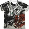 Mobile Suit Gundam: Iron-Blooded Orphans: Gundam Barbatos Lupus Full Graphic T-Shirt / White-L