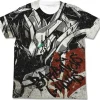 Mobile Suit Gundam: Iron-Blooded Orphans: Gundam Barbatos Lupus Full Graphic T-Shirt: White-L