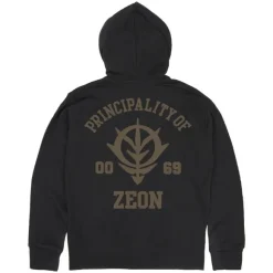 Mobile Suit Gundam: Principality Of Zeon Zip Hoodie Ver2.0 / Black-M