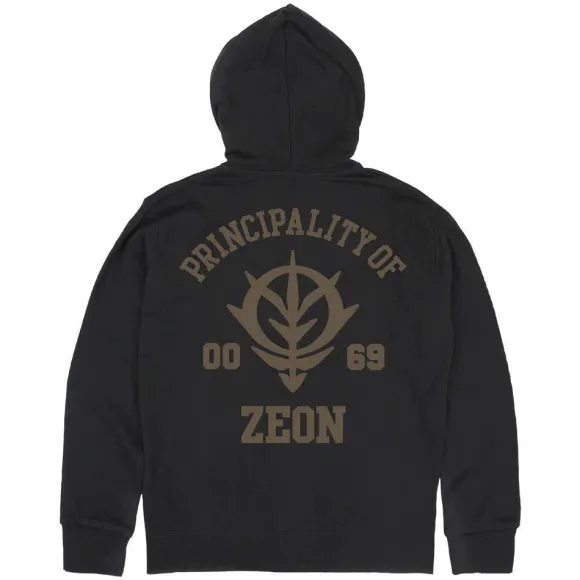 Mobile Suit Gundam: Principality Of Zeon Zip Hoodie Ver2.0 / Black-M