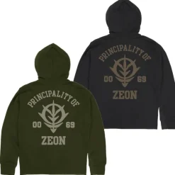 Mobile Suit Gundam: Principality Of Zeon Zip Hoodie Ver2.0 / Black-M