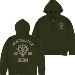 Mobile Suit Gundam: Principality Of Zeon Zip Hoodie Ver2.0 / Moss-XXL