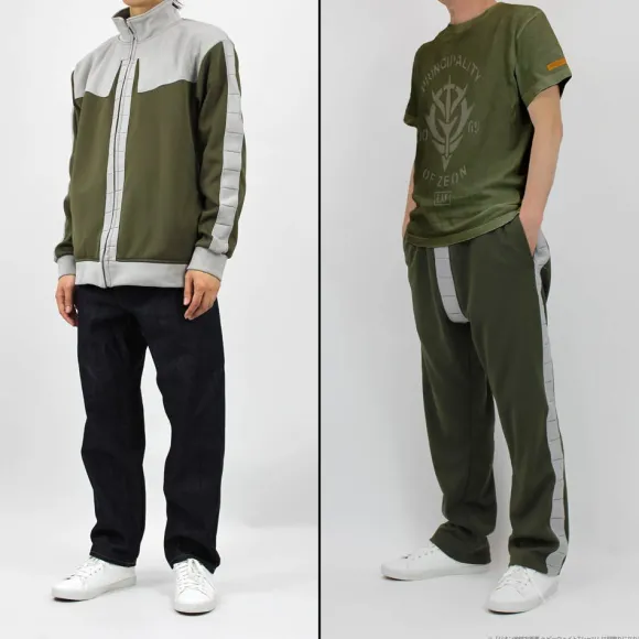 Mobile Suit Gundam: Principality Of Zeon Army Normal Suit Design Jersey (Top And Bottom Set) / Xl