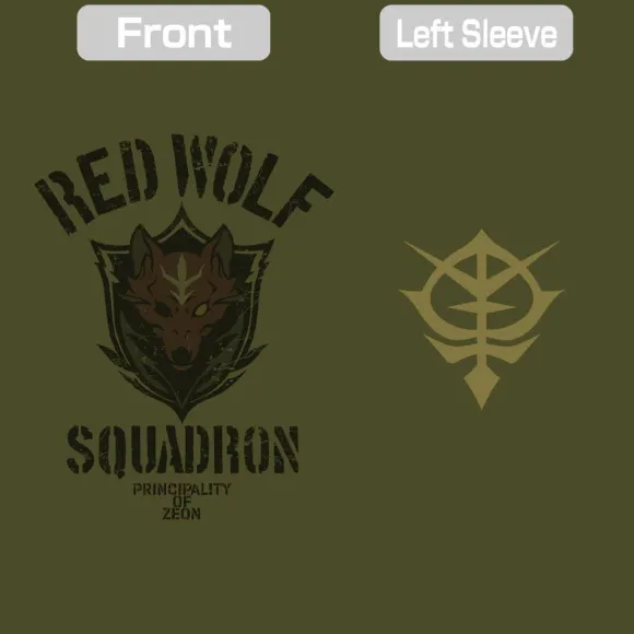 Mobile Suit Gundam: Requiem of Vengeance: Red Wolf Team T-Shirt / MOSS-L