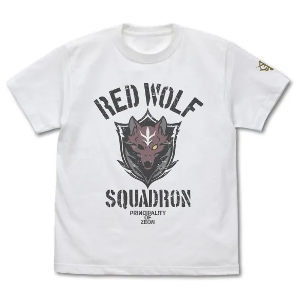 Mobile Suit Gundam: Requiem of Vengeance: Red Wolf Team T-Shirt / WHITE-S