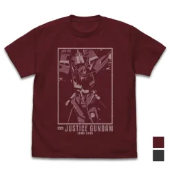 Mobile Suit Gundam Seed Destiny: Infinite Justice Gundam T-Shirt / Burgundy-M