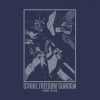 Mobile Suit Gundam SEED DESTINY: Strike Freedom Gundam T-shirt Indigo S