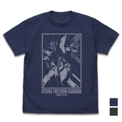 Mobile Suit Gundam SEED DESTINY: Strike Freedom Gundam T-shirt Indigo XL