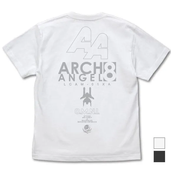 Mobile Suit Gundam SEED: United Earth Defense Force 8th Mobile Fleet Arch Angel T-shirt White L