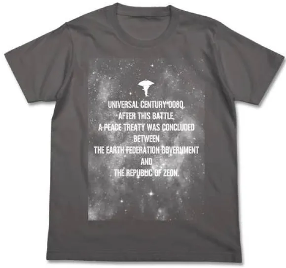 Mobile Suit Gundam Shusen Kyoutei T-shirt Medium Gray M