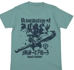 Mobile Suit Gundam: The 08th MS Team: Gouf Custom T-shirt / Sage Blue - S