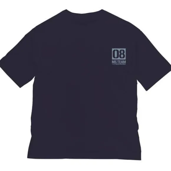 Mobile Suit Gundam: The 08Th Ms Team Big Silhouette T-Shirt / Navy-L