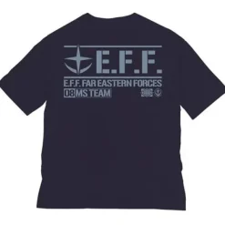 Mobile Suit Gundam: The 08th MS Team Big Silhouette T-shirt Navy L