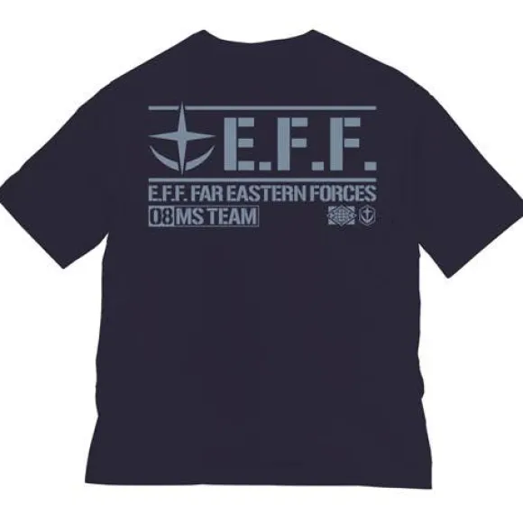 Mobile Suit Gundam: The 08th MS Team Big Silhouette T-shirt Navy XL