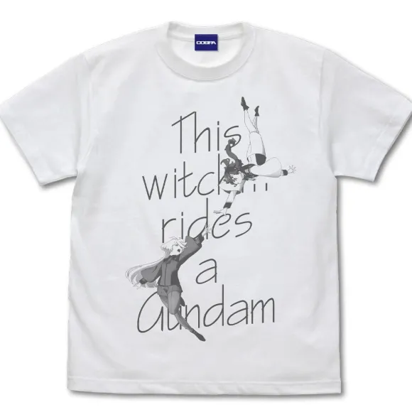 Mobile Suit Gundam The Witch From Mercury: Suletta & Miorine T-shirt WHITE L
