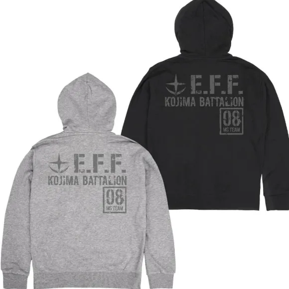 Mobile Suit Gundam 08th MS Platoon: Zip Hoodie / Black-M