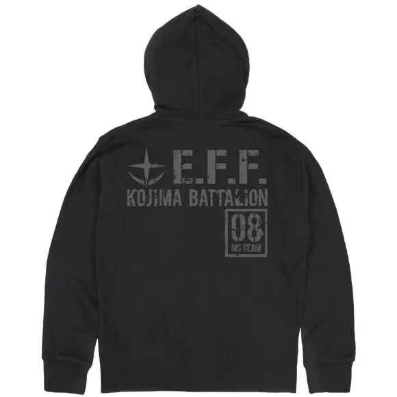 Mobile Suit Gundam 08th MS Platoon: Zip Hoodie / Black-XL