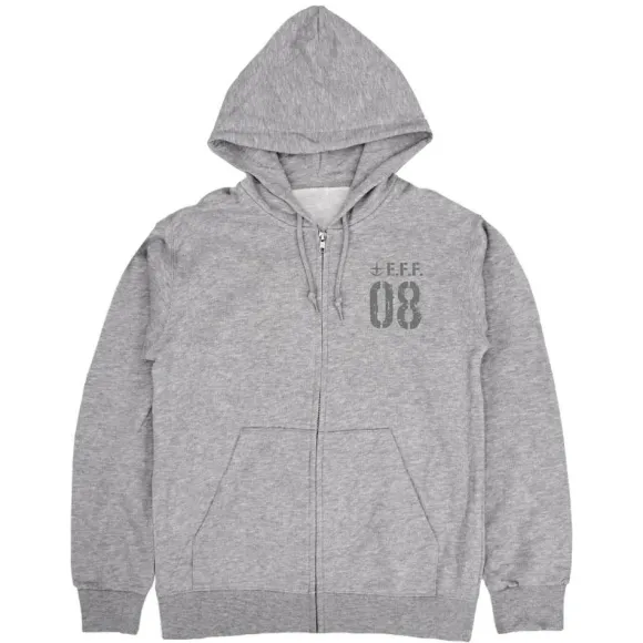 Mobile Suit Gundam 08th MS Platoon: Zip Hoodie / Mix Gray-XXL
