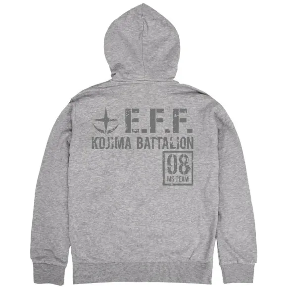 Mobile Suit Gundam 08th MS Platoon: Zip Hoodie / Mix Gray-L