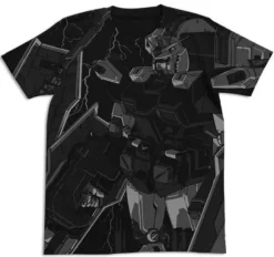 Mobile Suit Gundam Thunderbolt: Full Armor Gundam All Print T-Shirt / Black-XL