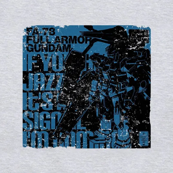 Mobile Suit Gundam Thunderbolt: Full Armor Gundam T-Shirt / Ash-L