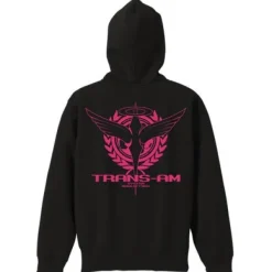 Mobile Suit Gundam 00 Trans Am Parka Black x Tropical Pink S