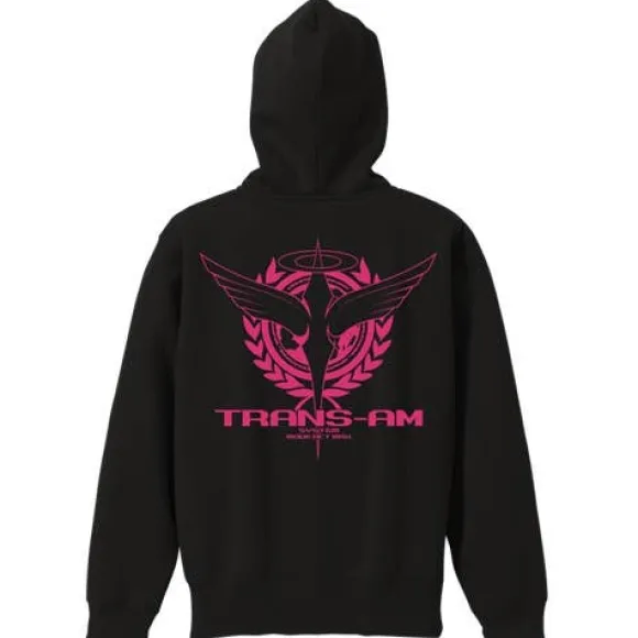 Mobile Suit Gundam 00 Trans Am Parka Black x Tropical Pink S