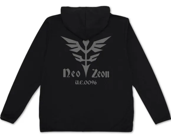 Mobile Suit Gundam UC: Neo Zeon Thin Dry Hoodie BLACK L