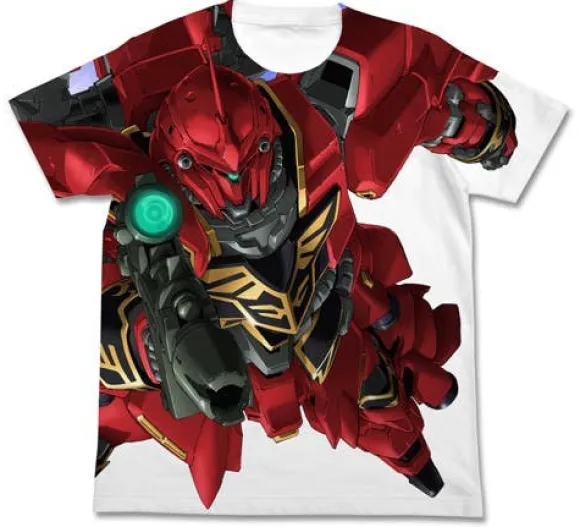 Mobile Suit Gundam UC: Sinanju Full Graphic T-Shirt White-S