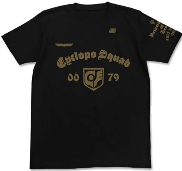 Mobile Suit Gundam 0080 War In The Pocket: Cyclops Squad T-Shirt / Black-Xl