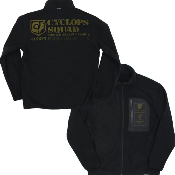 Mobile Suit Gundam 0080: War in the Pocket: Cyclops Corps Fleece Jacket Black XL