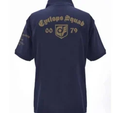 Mobile Suit Gundam 0080: War in the Pocket: Cyclops Team Polo Shirt : Navy-XL