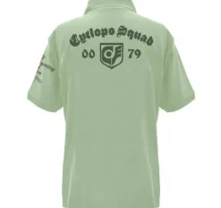 Mobile Suit Gundam 0080: War in the Pocket: Cyclops Team Polo Shirt : Sage Green-S