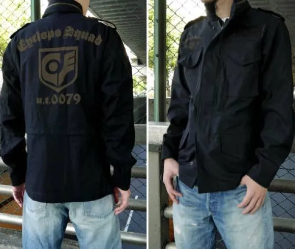 Mobile Suit Gundam 0080: War in the Pocket: Cyclops Squad M-65 Jacket: Black - XL