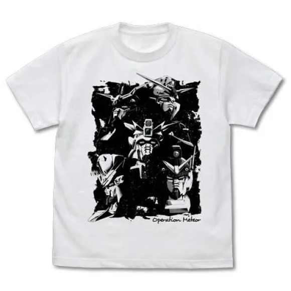 Mobile Suit Gundam Wing Operation Meteor MS T-shirt White M