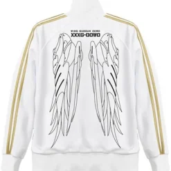 Mobile Suit Gundam Wing W Gundam Zero Jersey White x Gold L