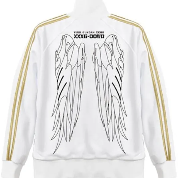 Mobile Suit Gundam Wing W Gundam Zero Jersey White x Gold XL