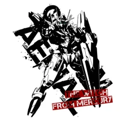 Mobile Suit Gundam Witch Of Mercury: Gundam Aerial T-Shirt / White-M