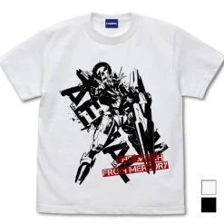 Mobile Suit Gundam Witch Of Mercury: Gundam Aerial T-Shirt / White-M